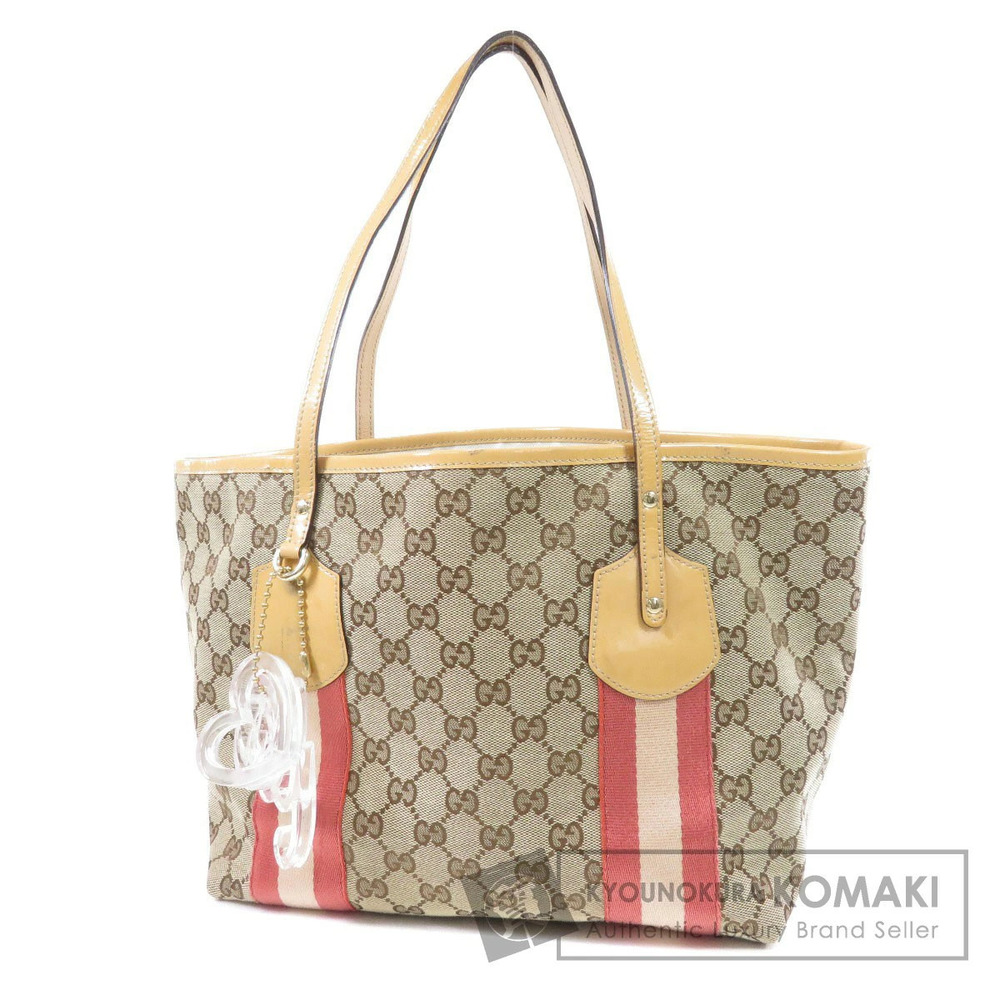 Gucci GG Jacquard Jolie Web Tote Bag monogram canvas signature stripe